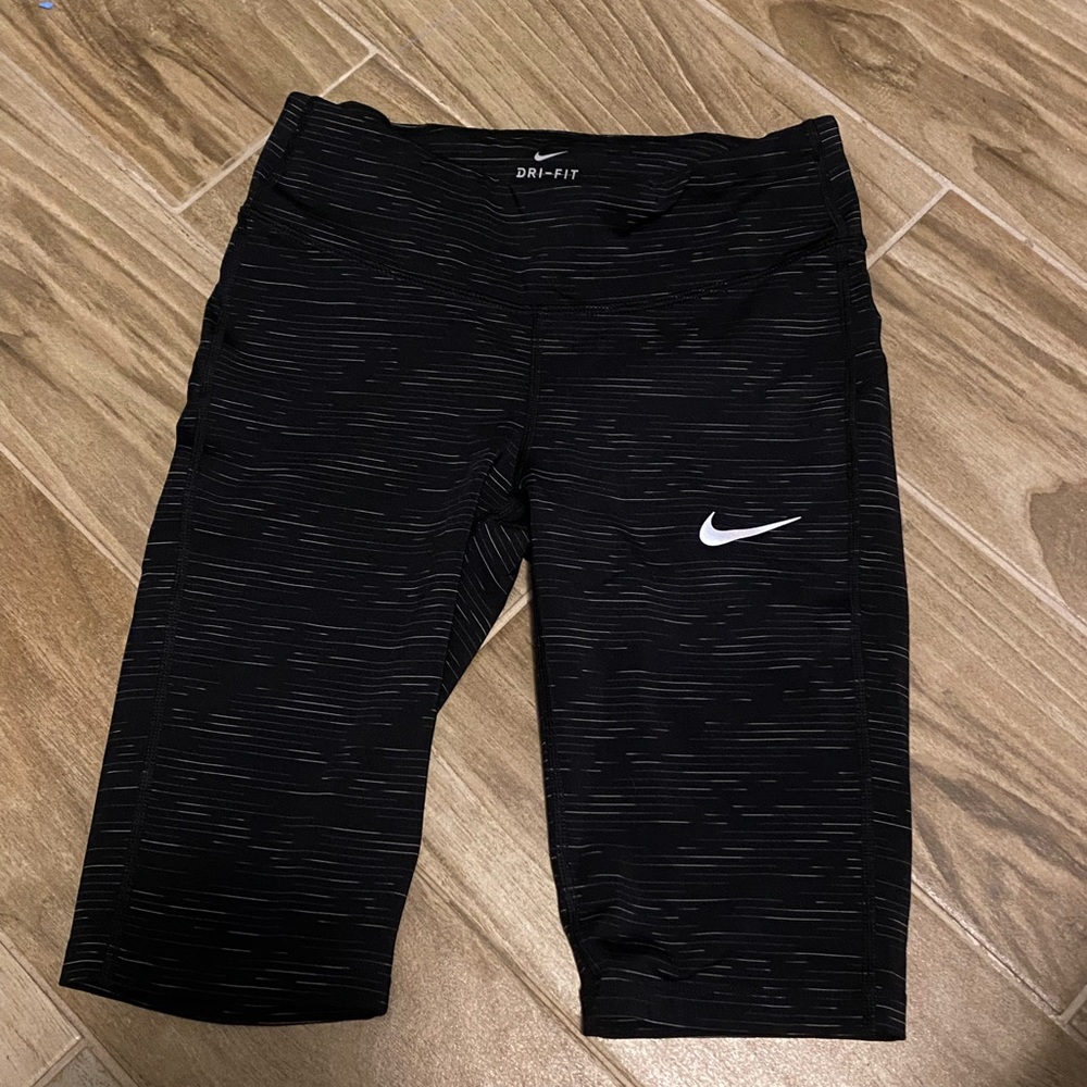 nike bike shorts, black and grey, size small